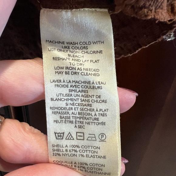 Anthropologie Maeve Brown Stretch Smocked Top - XXS - Picture 6 of 7